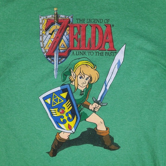 The Legend Of Zelda T-Shirt Men's 2019 XL Green Official Nintendo NES Retro - Picture 2 of 9